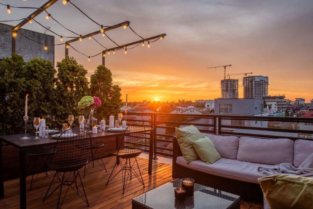 apus de pe terasa penthouse floreasca