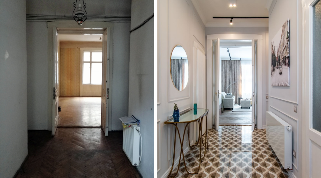 before after apartament Cluj Napoca Andreea Mocan