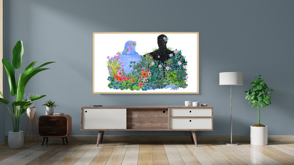 living room art show alina marinescu samsung ong