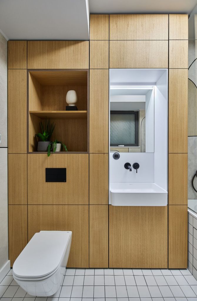 Amenajare baie apartament modern Pipera - arh. Andra Bica - Kanso Design (1)