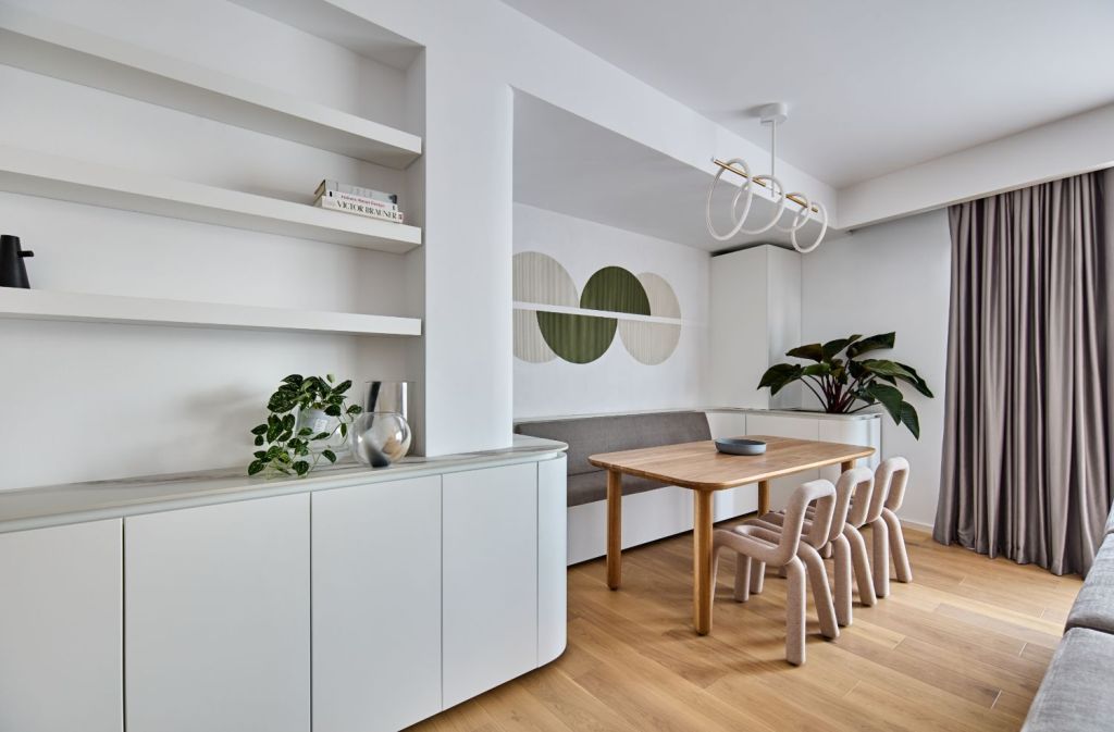 Amenajare open space alb apartament modern Pipera - arh. Andra Bica - Kanso Design (6)