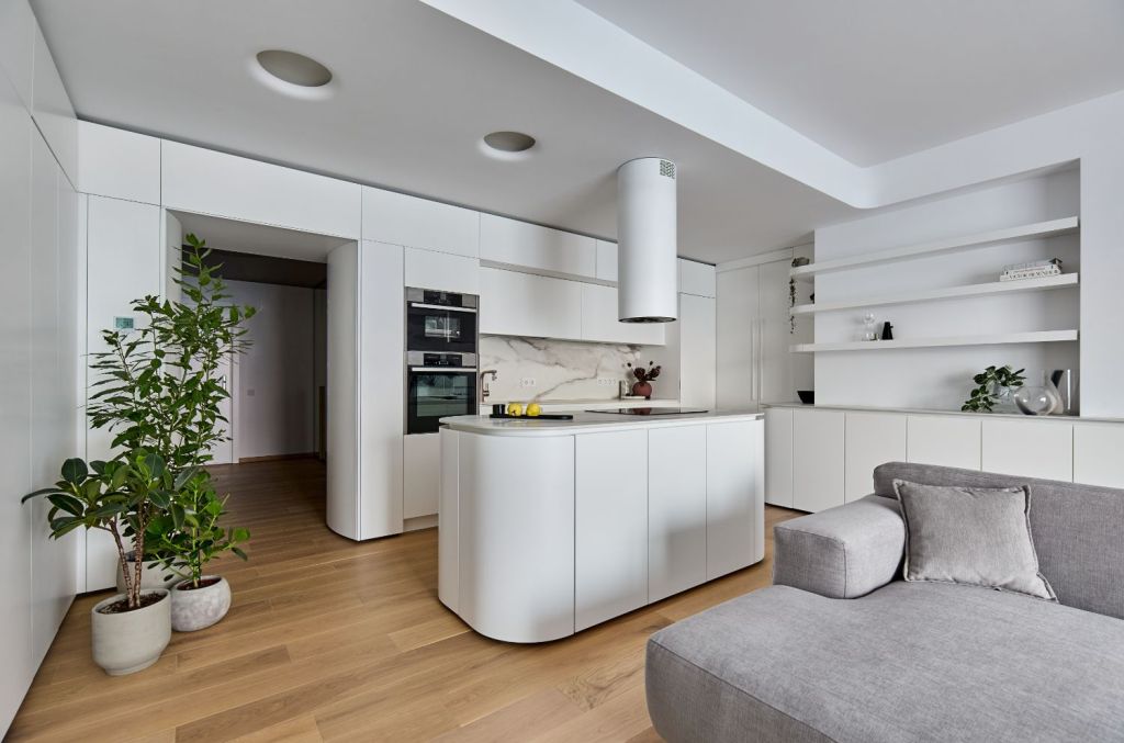 Amenajare open space alb apartament modern Pipera - arh. Andra Bica - Kanso Design (7)