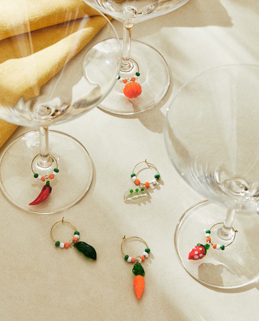 Marcatoare pahar legume din sticlă (set 6), 49,90 lei, Zara Home