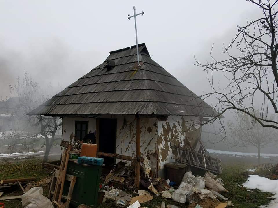 Înainte de renovare, casa era într-o stare avansată de degradare