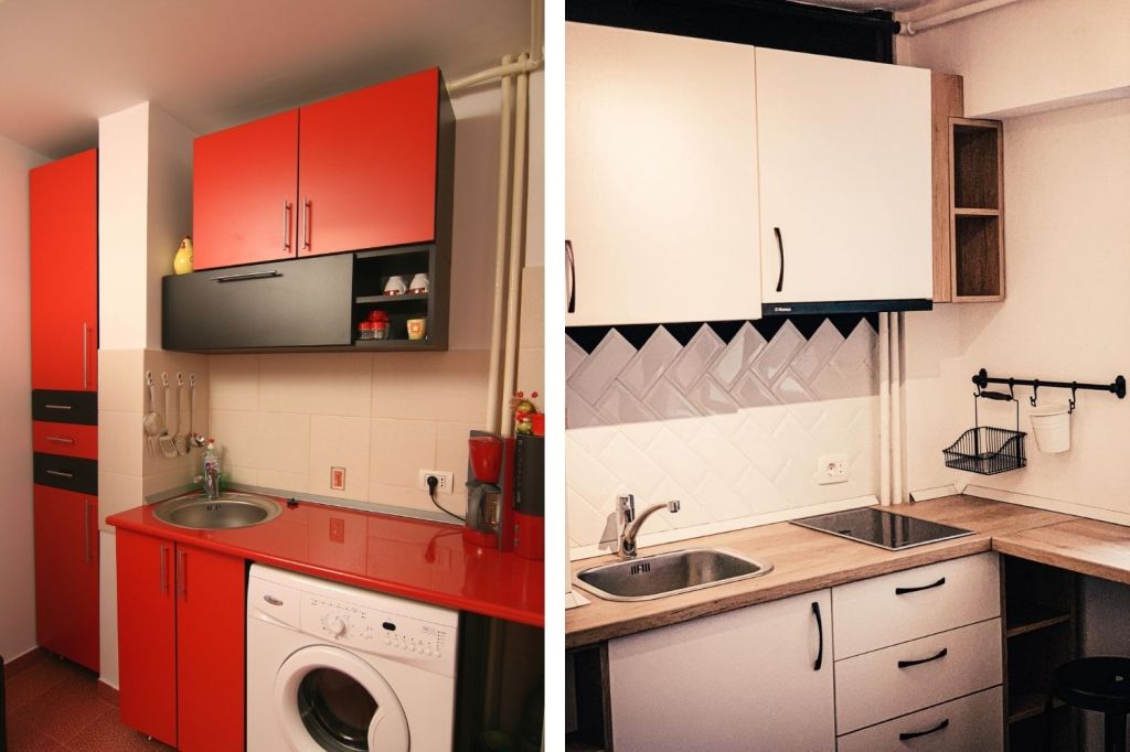 renovare bucatarie garsoniera