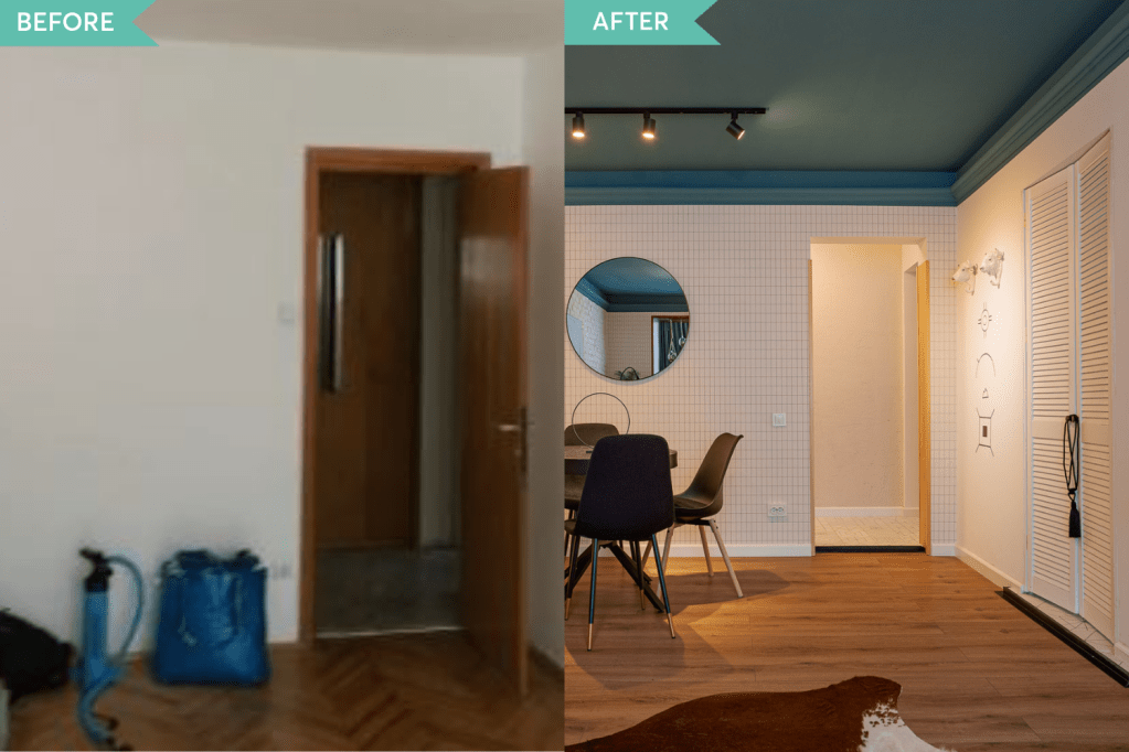 Airbnb Sinaia amenajare iDecorate - before and after (2)
