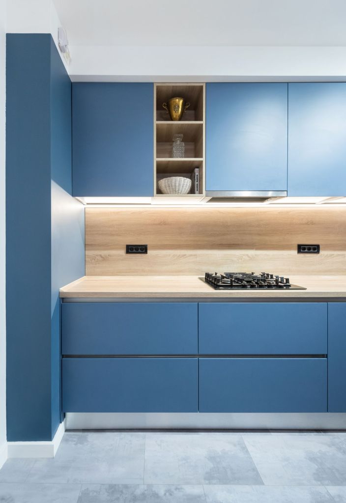 Amenajare bucatarie albastra duplex Bucuresti - arh. int. Stefania Bobaru VIM Studio (3)