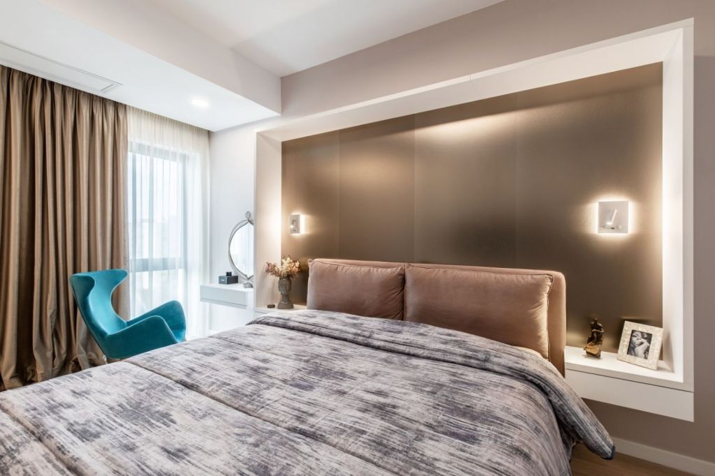 Apartament Bucuresti - dormitor elegant - design interior Interiology arh. Alexandru Bucur (4)