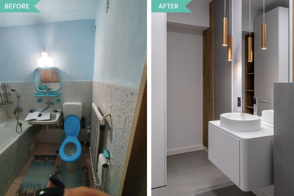 renovare apartament baie