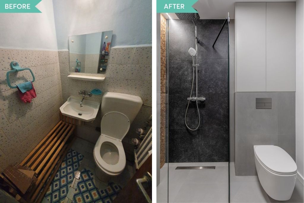 renovare apartament baie