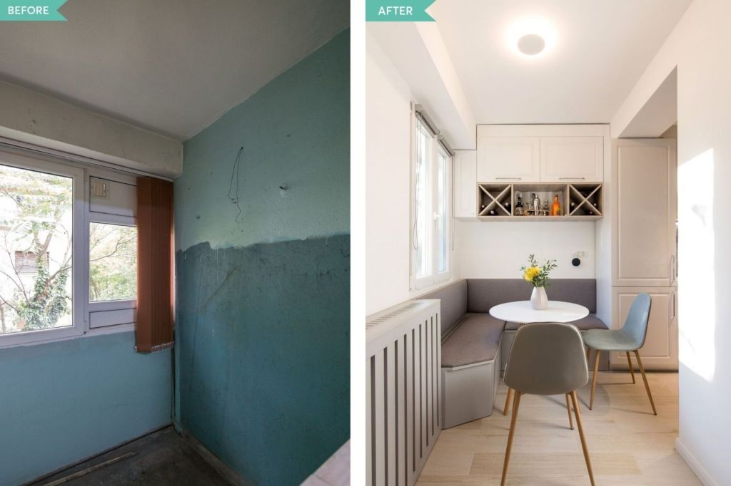 before after logie loc de luat masa