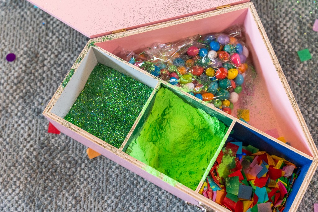 confeti sclipici praf pentru aspirator