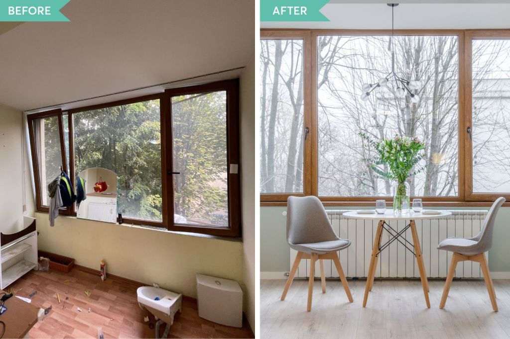 amenajare before and after dining