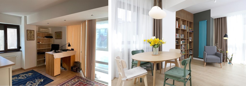 Before after apartament Unirii Cristian Patrascu
