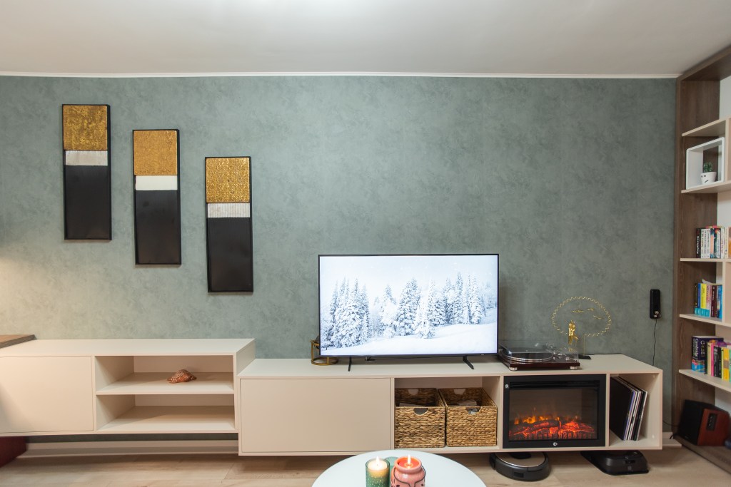 apartament cu formă atipică living