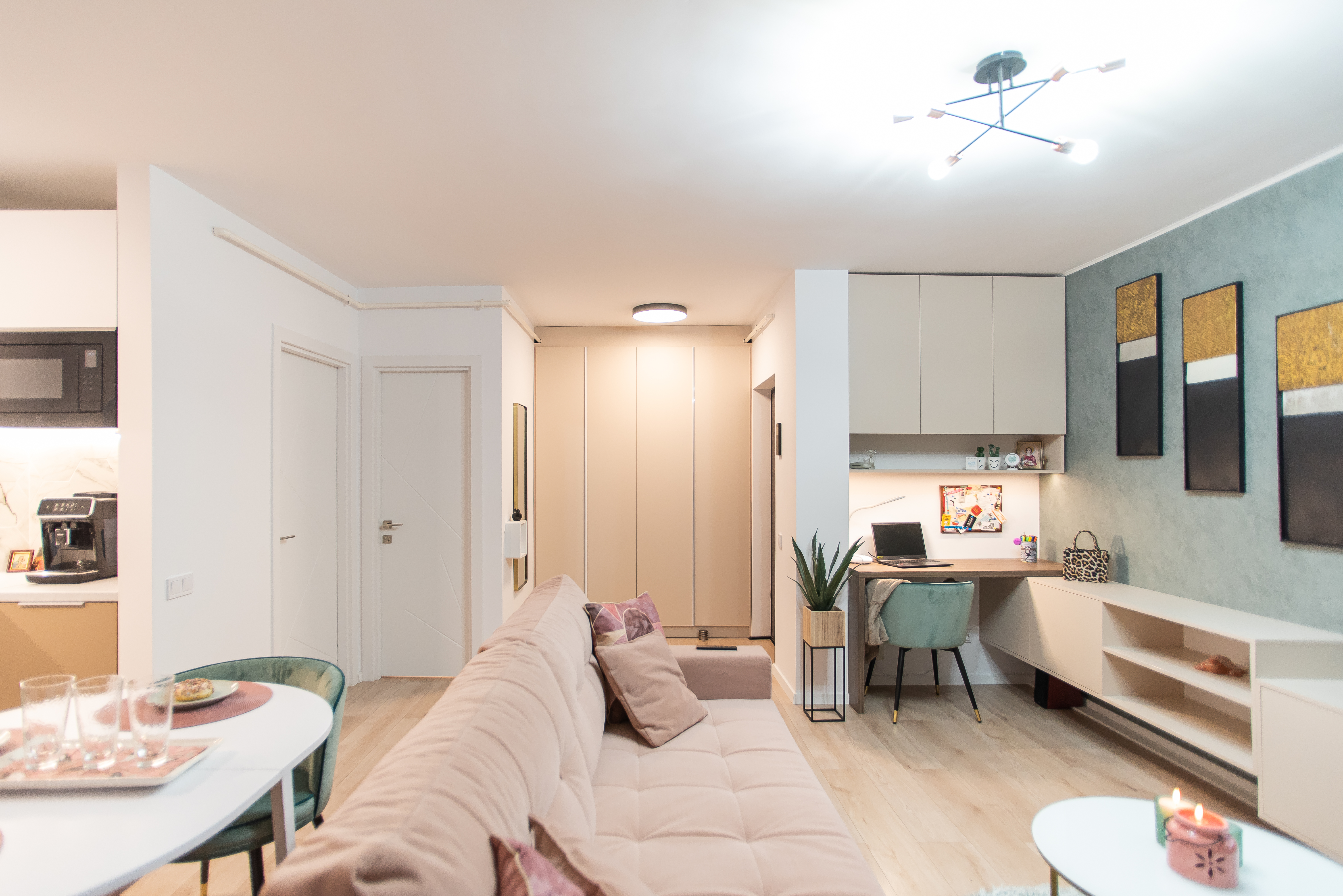 apartament cu formă atipică layout