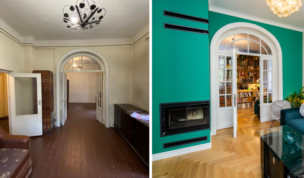 renovare casa veche living