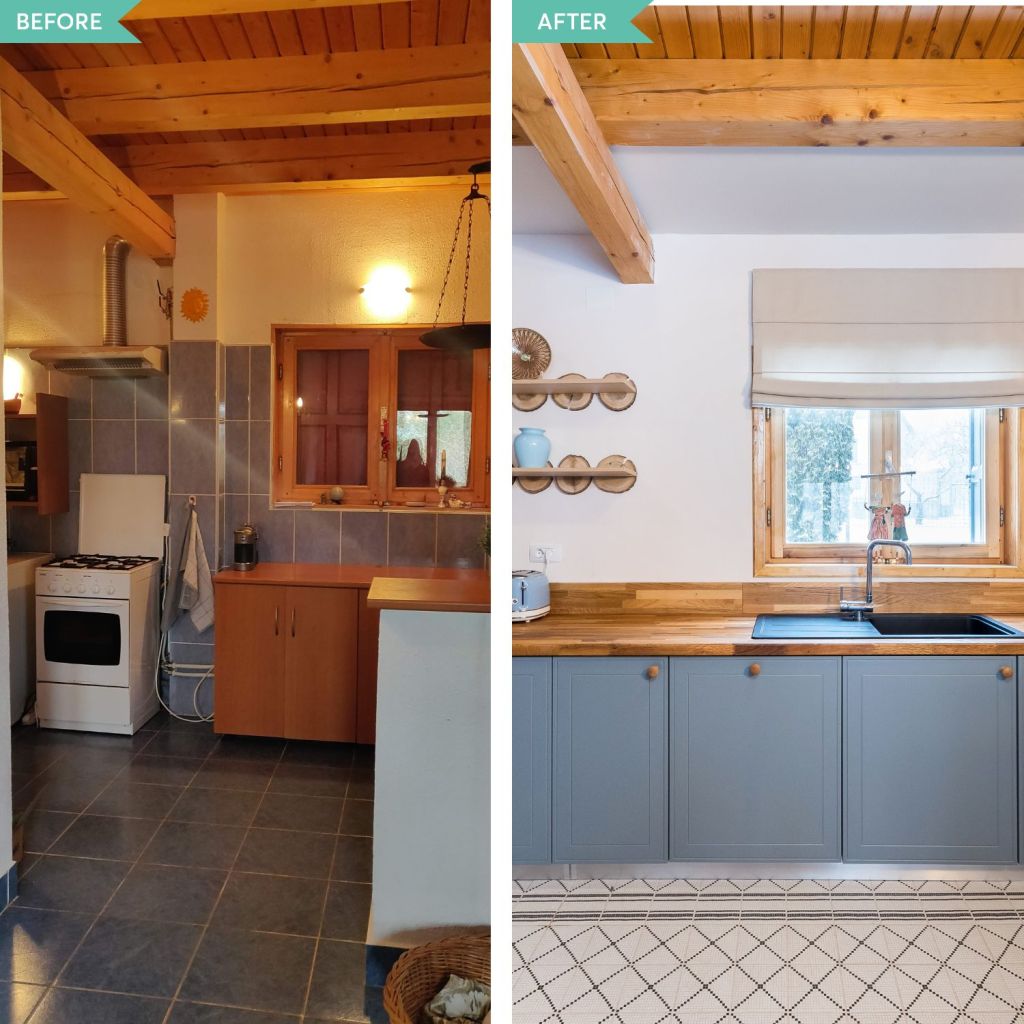 amenajare before and after_bucatarie
