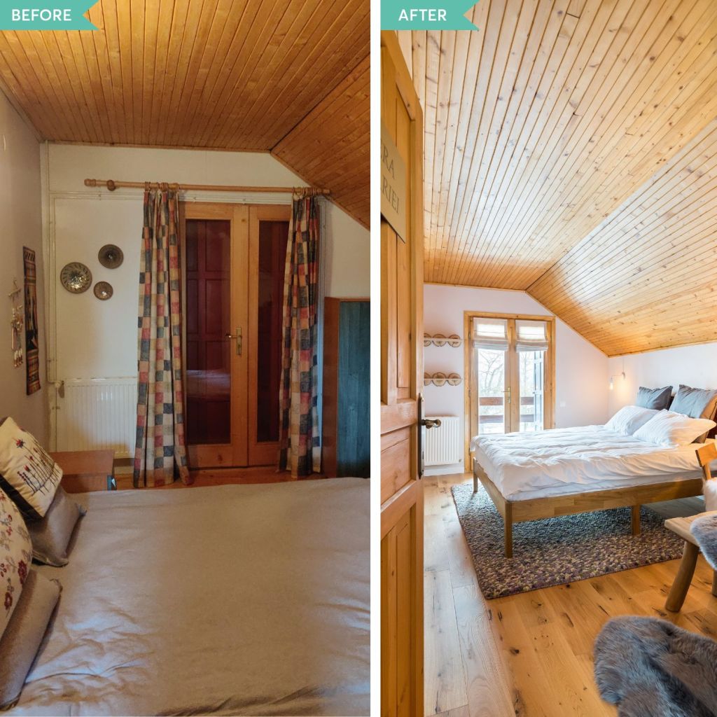 amenajare before and after_dormitor