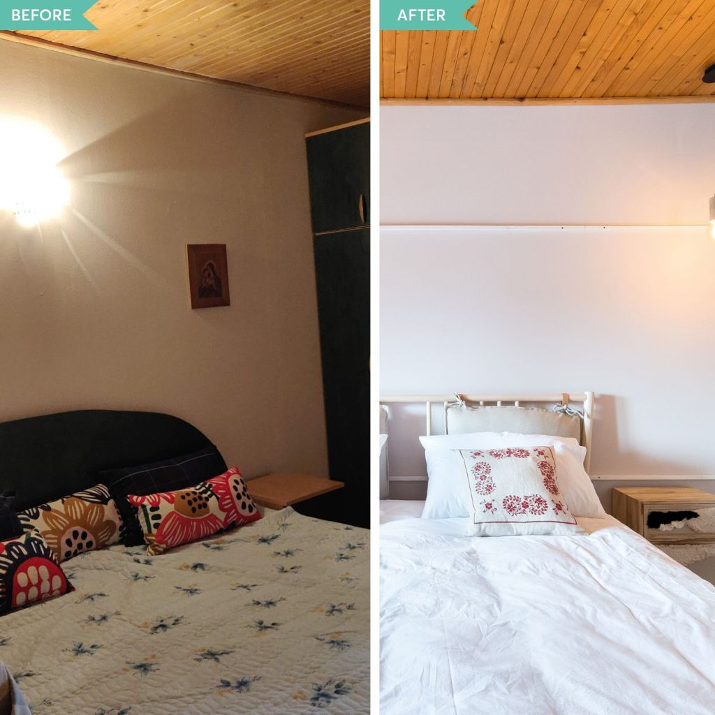 amenajare before and after_dormitor