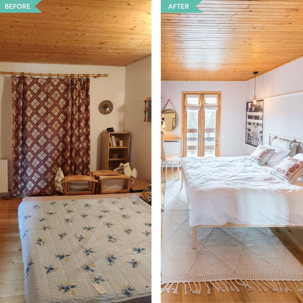 amenajare before and after_dormitor