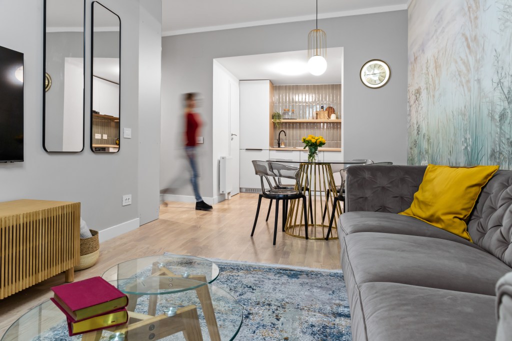 apartament cu camere înguste open space