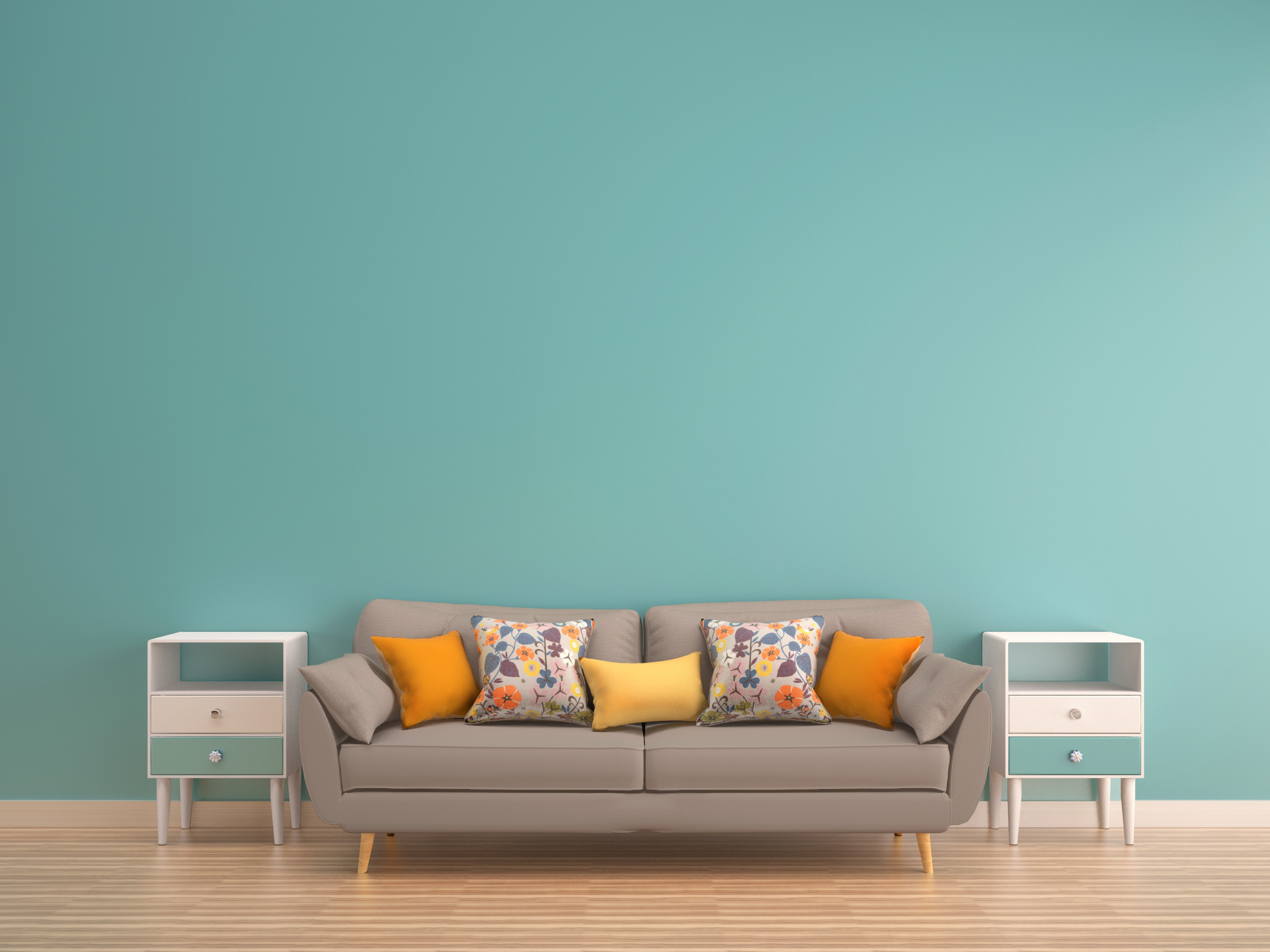 amenajare spatiu mic culoare shutterstock