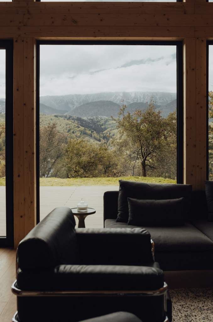 cabane A frame priveliște