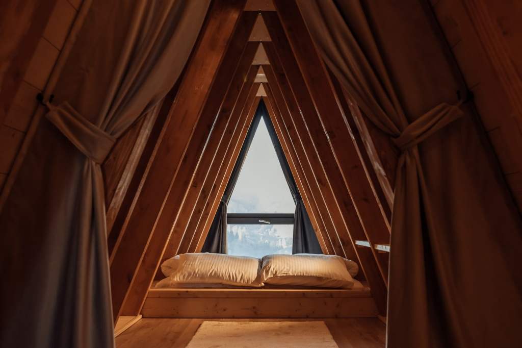 cabane A frame dormitor
