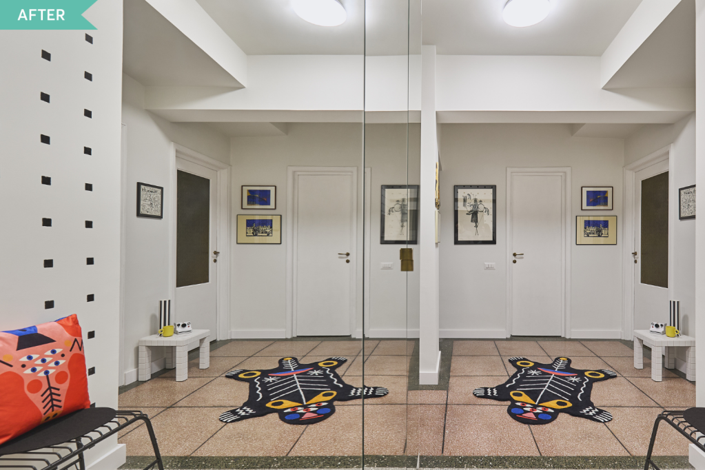 Before and after - Renovare hol Cotroceni - arh. Andra Bica - Kanso (3)