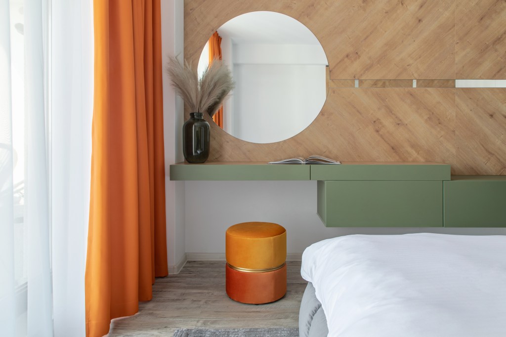 apartament București dormitor