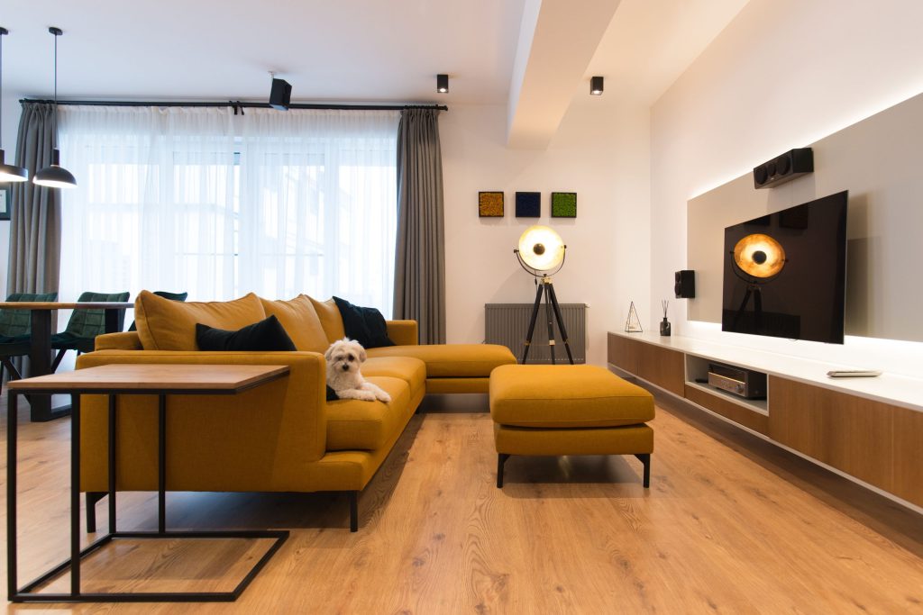 apartament București living