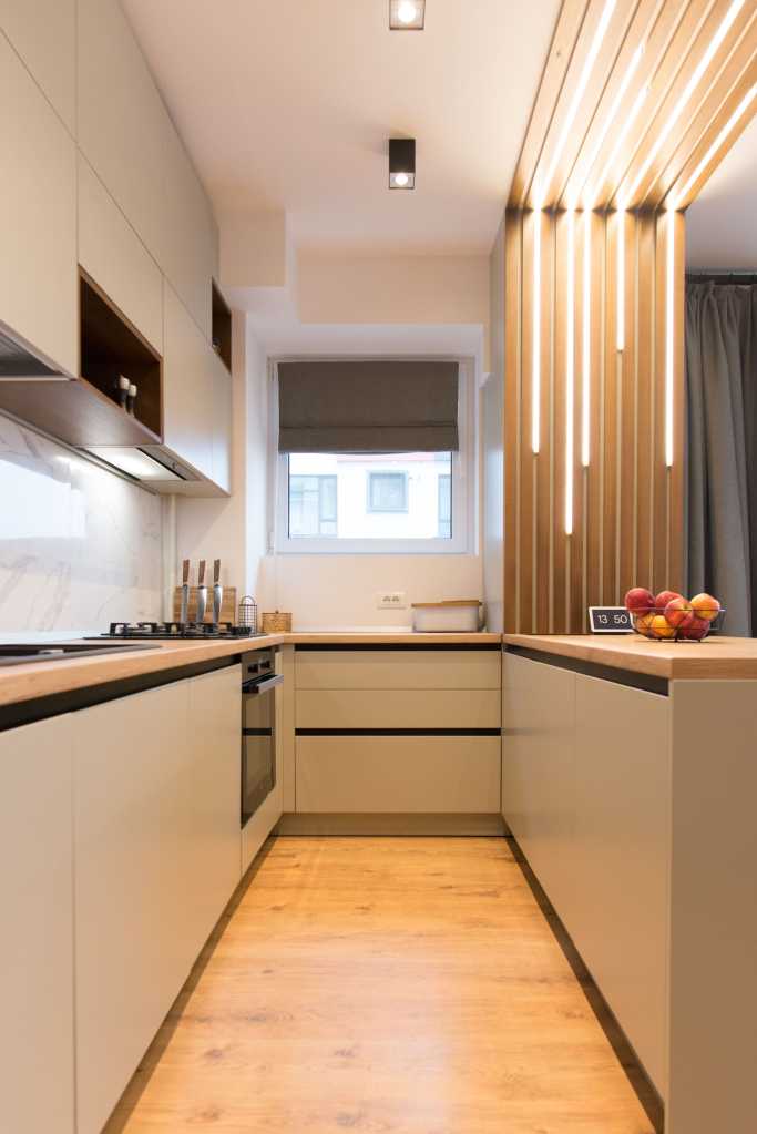apartament București bucătărie deschisă