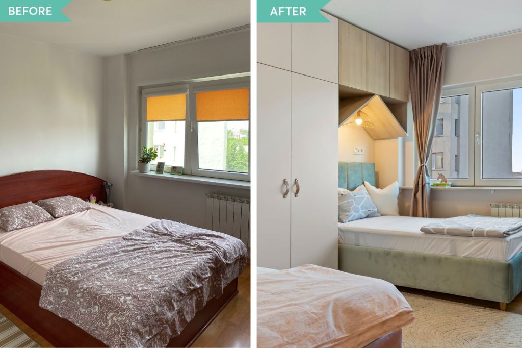 amenajare before and after camera copii
