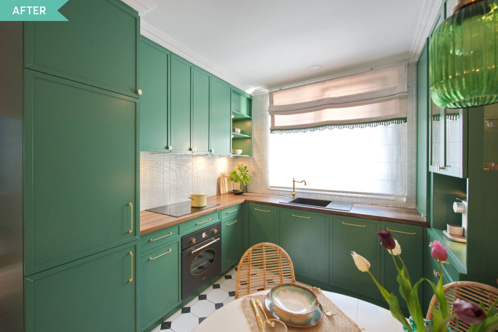 Bucatarie verde renovare apartament Targu Mures - Simona Ungurean (6)