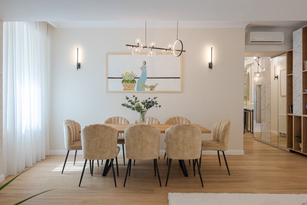 Amenajare living elegant dining vila Bucuresti - Spatiograf 1