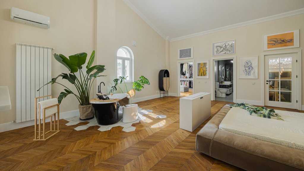 Amenajare mansarda Chevron semineu vila Bucuresti - Spatiograf 2