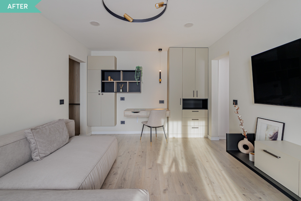Renovare living apartament comunist Bucuresti - arh. Cristiana Zgripcea (2)