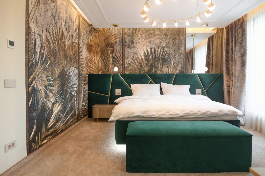 amenajare dormitor tapet