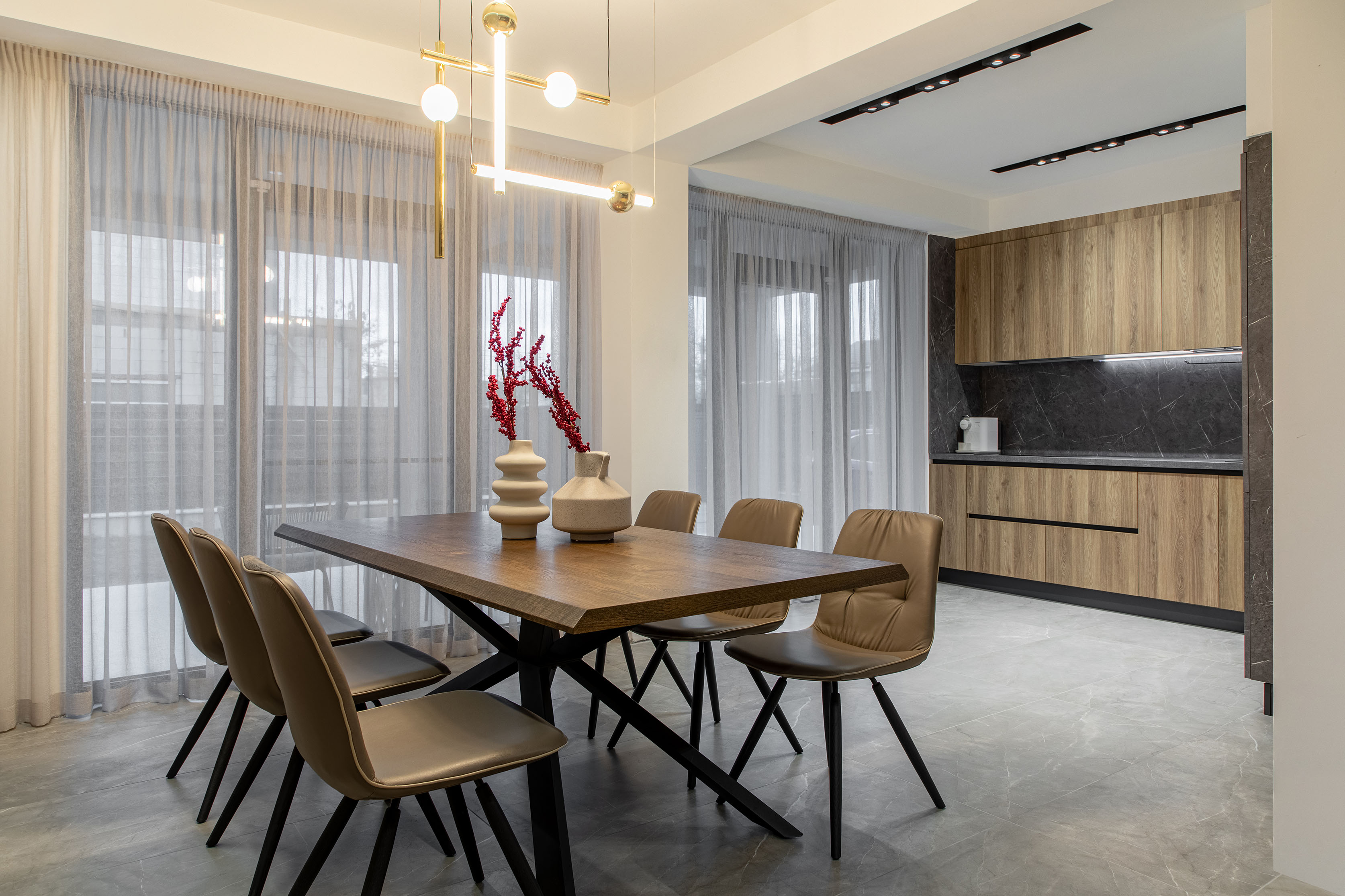 amenajare în stil industrial dining