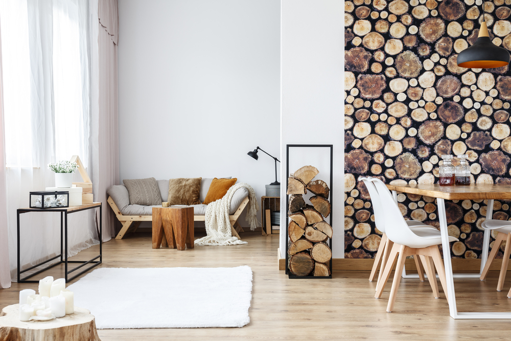 design interior in stil rustic cu elemente de decor