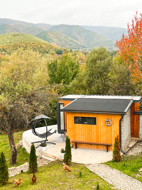 Tiny house-ul are o suprafață de doar 25 de metri pătrați