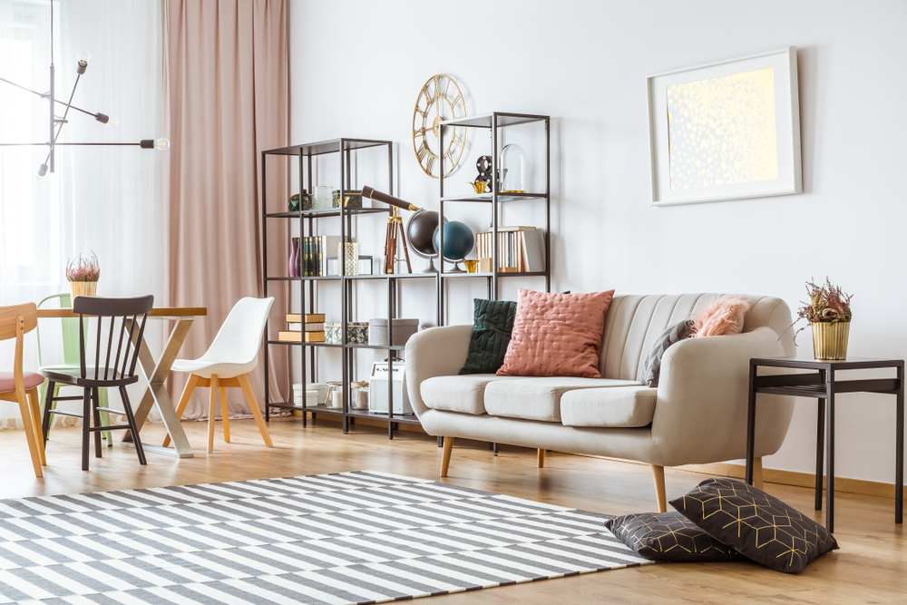 living modern amenajare cu masa de dining