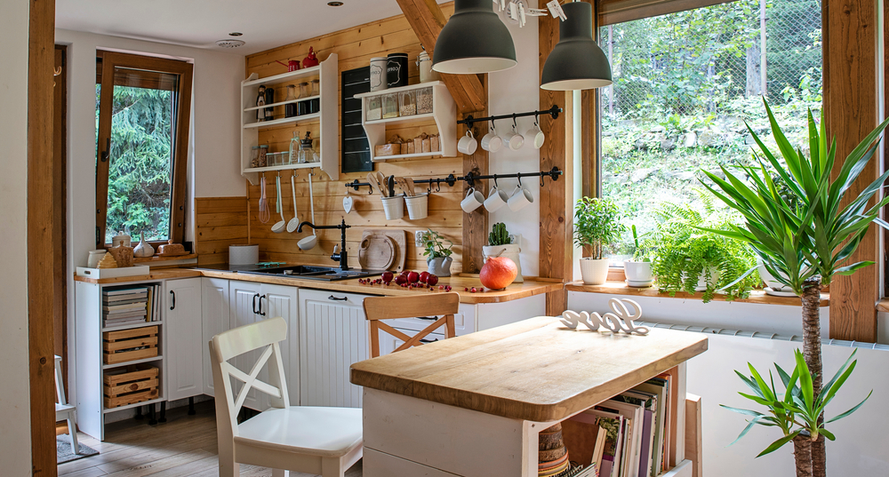 stilul rustic amenajre interioare bucatarie