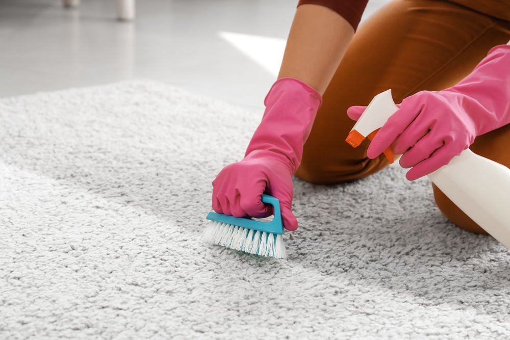 cu ce se curata covorul murdar