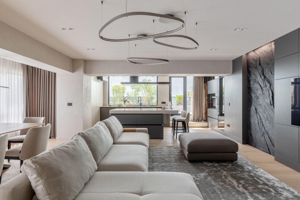 penthouse Iași living