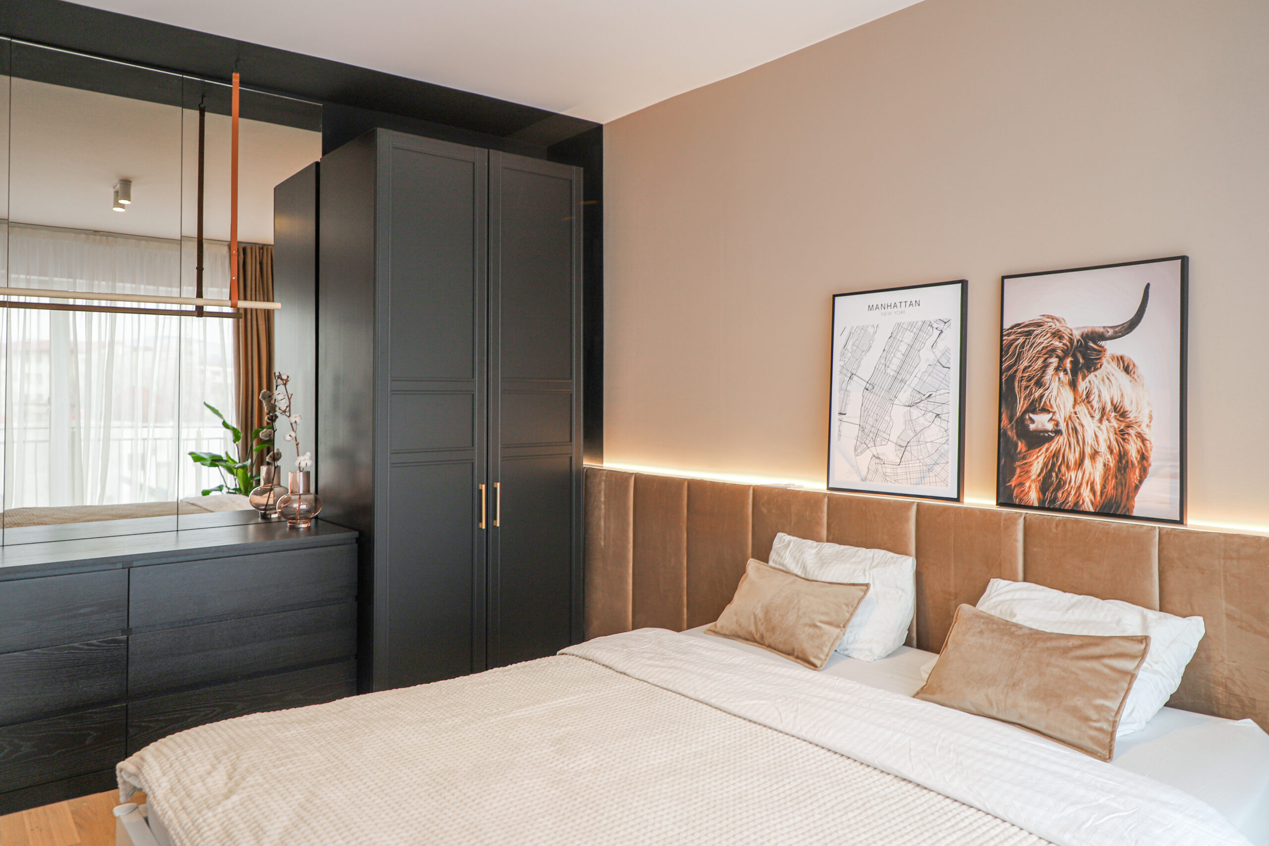 amenajare apartament Cluj dormitor