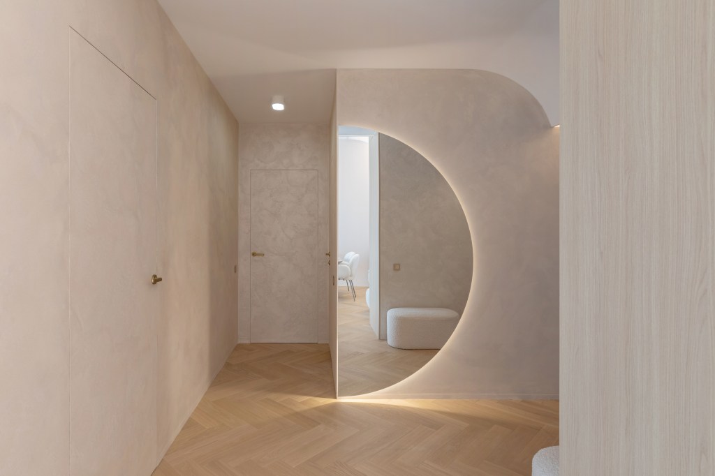 amenajare stil japandi apartament București hol