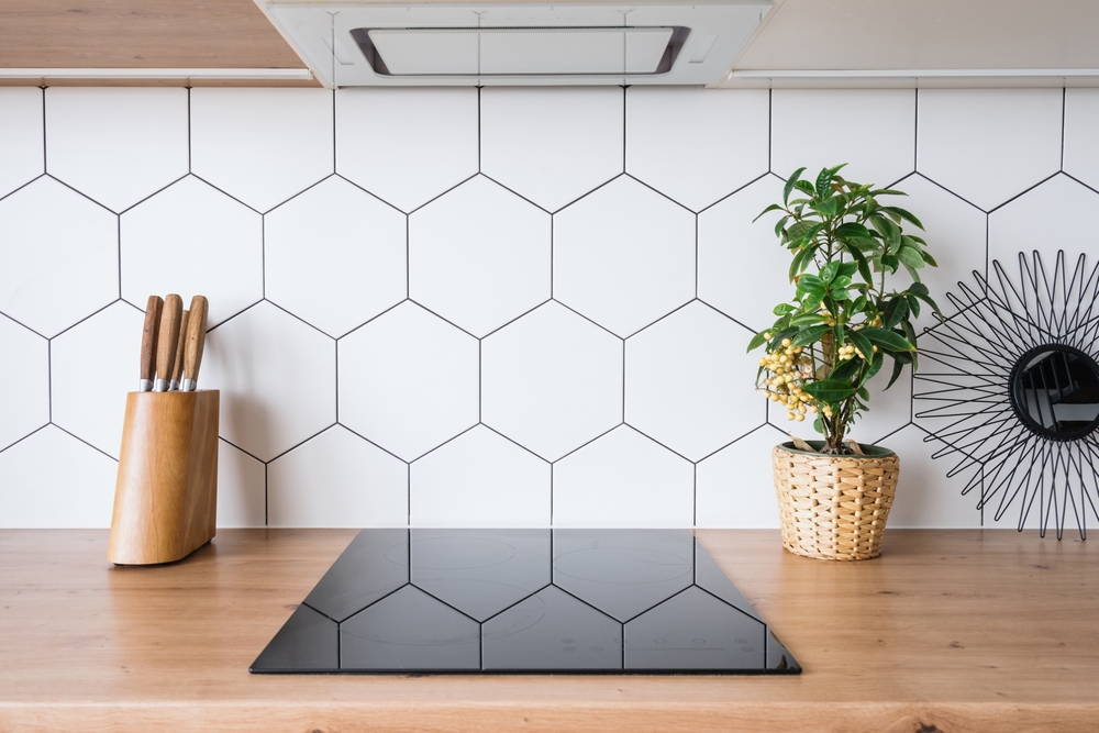 plită vitroceramica in bucatarie moderna