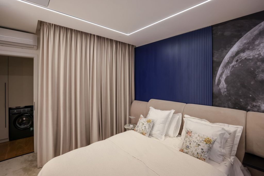 dormitor draperii pentru intimitate